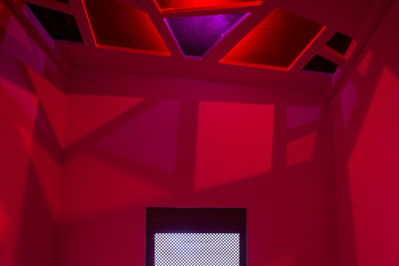 confessional interior view.
